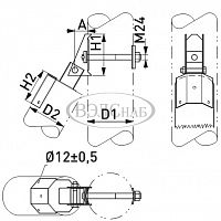 Крепление подкоса SH167.11 Ensto